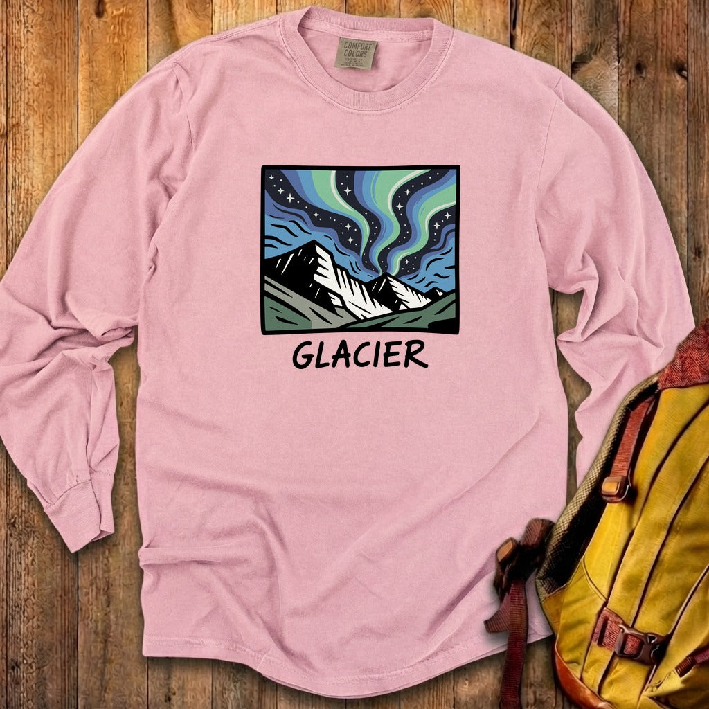 Glacier National Park at Night Cotton Long Sleeve