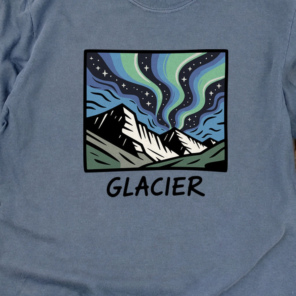 Glacier National Park at Night Cotton Long Sleeve