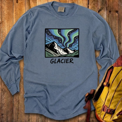 Glacier National Park at Night Cotton Long Sleeve