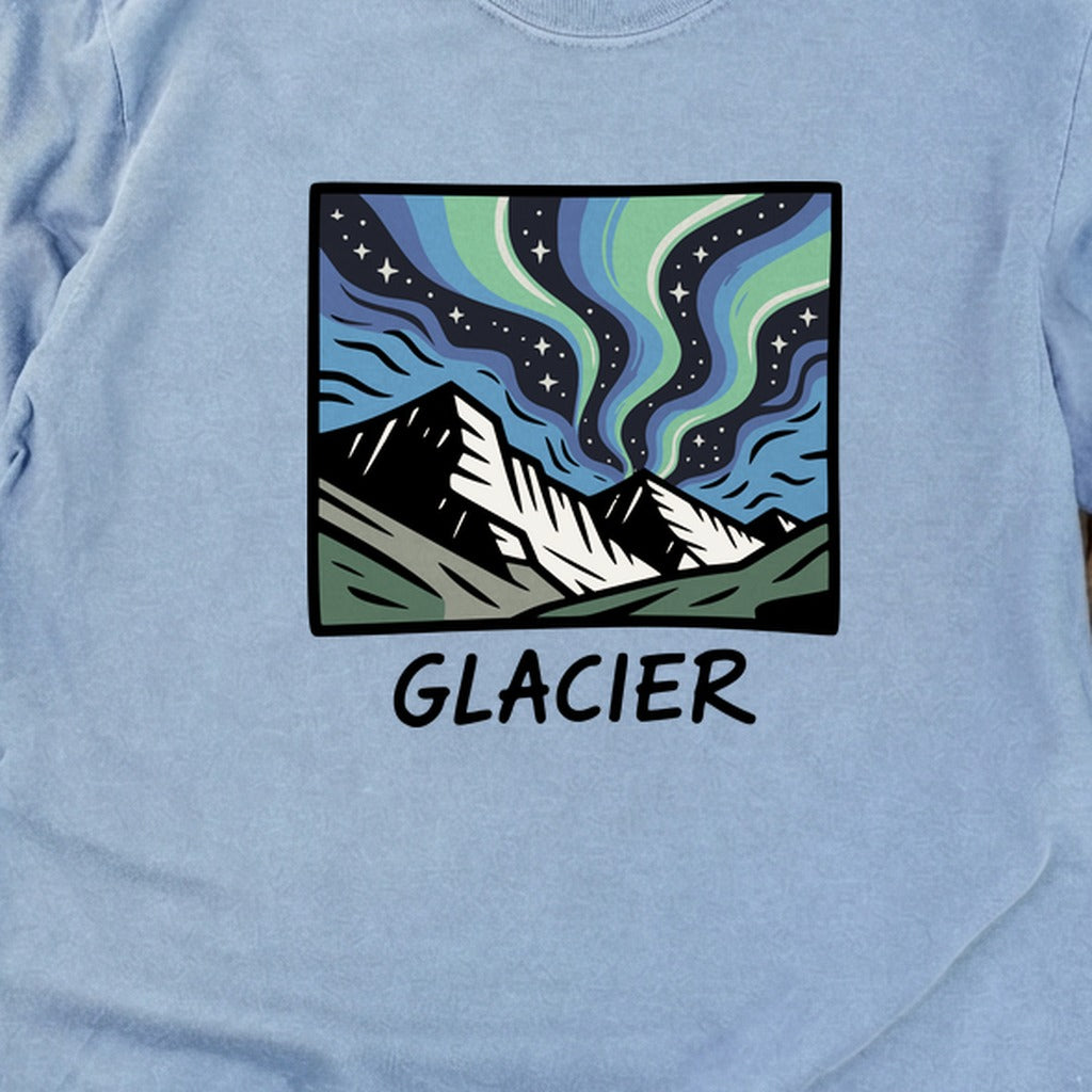 Glacier National Park at Night Cotton Long Sleeve