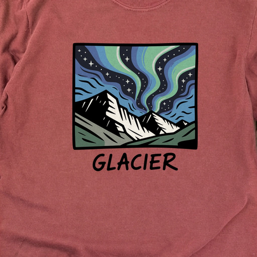 Glacier National Park at Night Cotton Long Sleeve