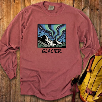 Glacier National Park at Night Cotton Long Sleeve