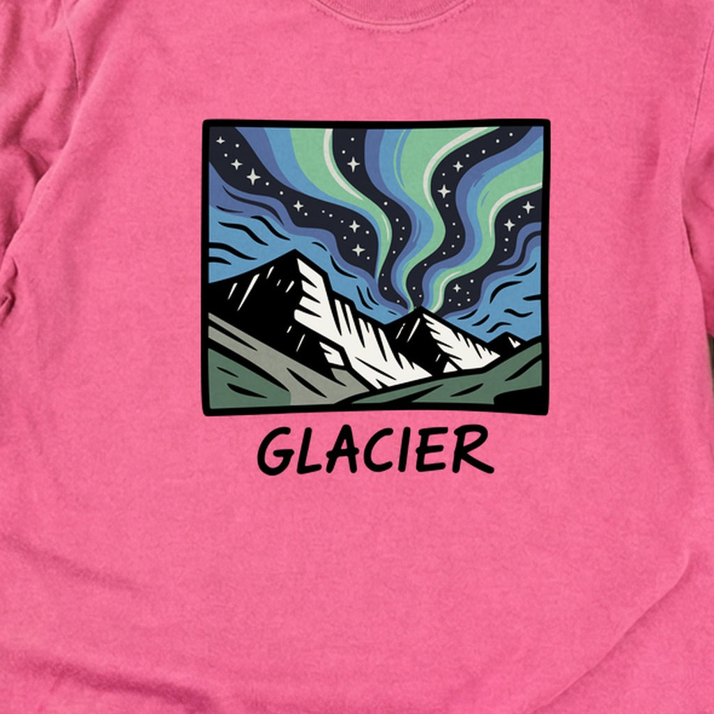 Glacier National Park at Night Cotton Long Sleeve