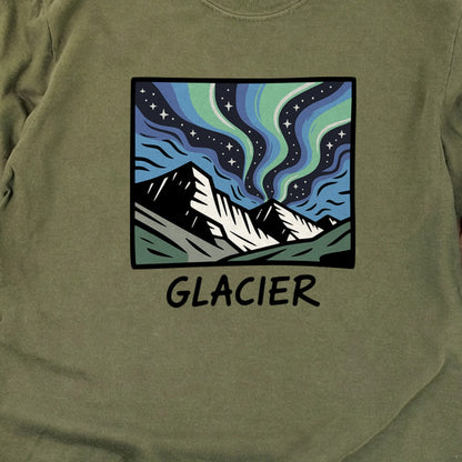 Glacier National Park at Night Cotton Long Sleeve