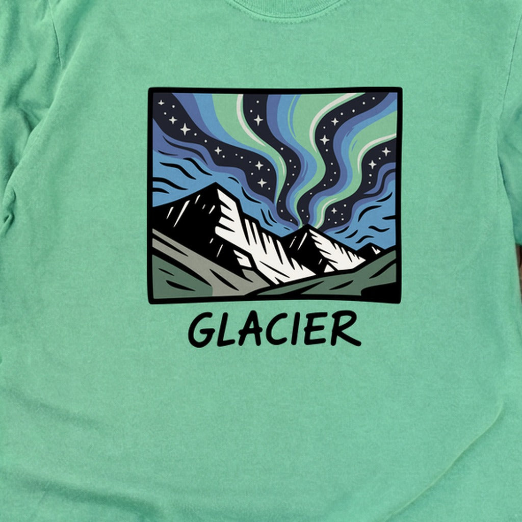 Glacier National Park at Night Cotton Long Sleeve