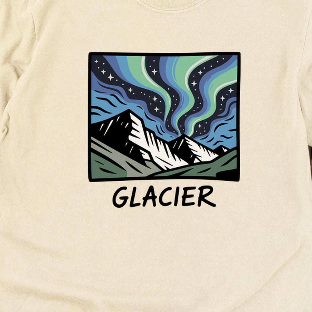 Glacier National Park at Night Cotton Long Sleeve
