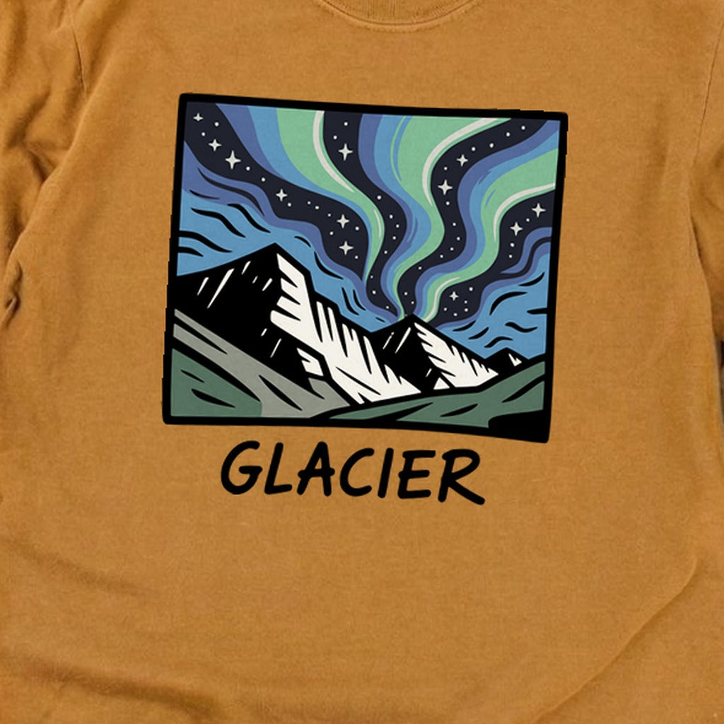 Glacier National Park at Night Cotton Long Sleeve