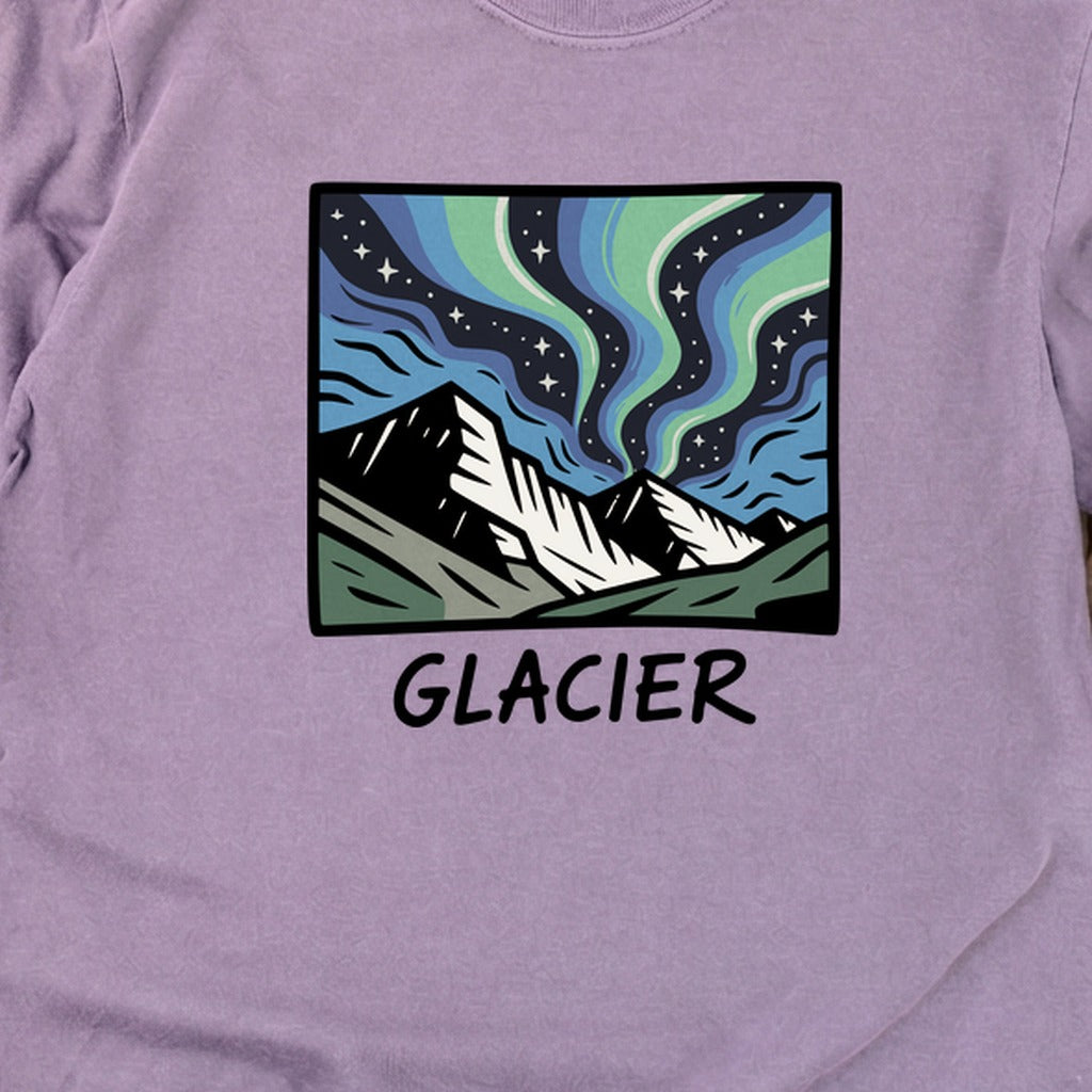 Glacier National Park at Night Cotton Long Sleeve