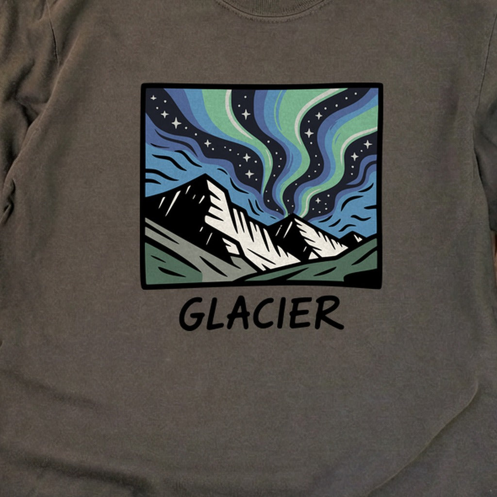 Glacier National Park at Night Cotton Long Sleeve