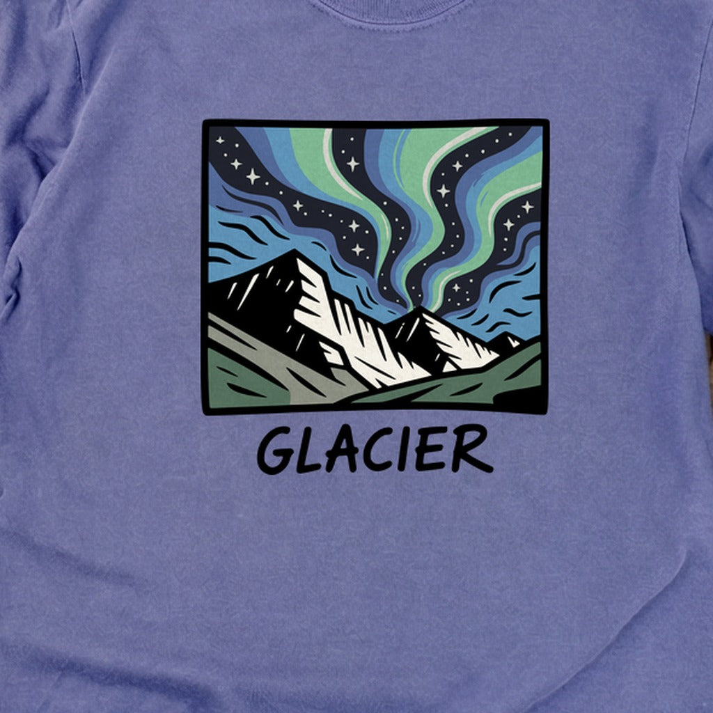 Glacier National Park at Night Cotton Long Sleeve