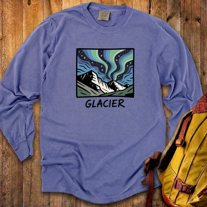 Glacier National Park at Night Cotton Long Sleeve