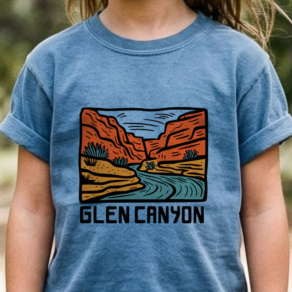 Glen Canyon National Recreation Area Kids Cotton T-Shirt