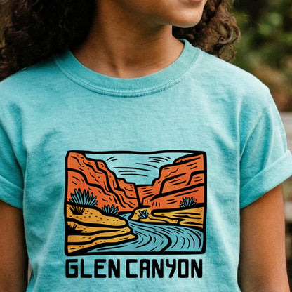 Glen Canyon National Recreation Area Kids Cotton T-Shirt