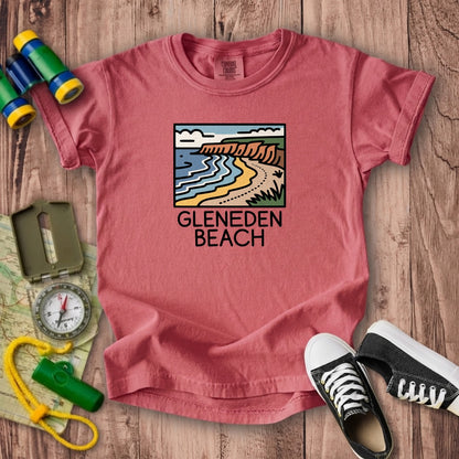 Gleneden Beach Kids Cotton T-Shirt