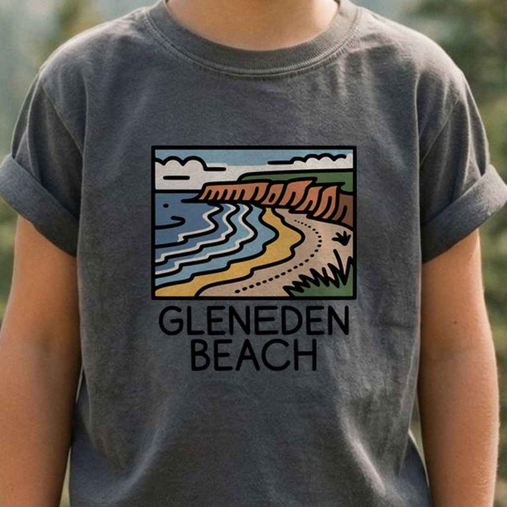 Gleneden Beach Kids Cotton T-Shirt