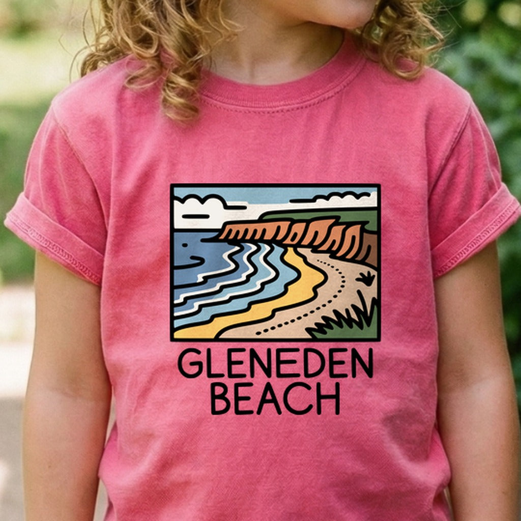 Gleneden Beach Kids Cotton T-Shirt