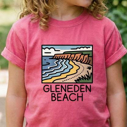 Gleneden Beach Kids Cotton T-Shirt