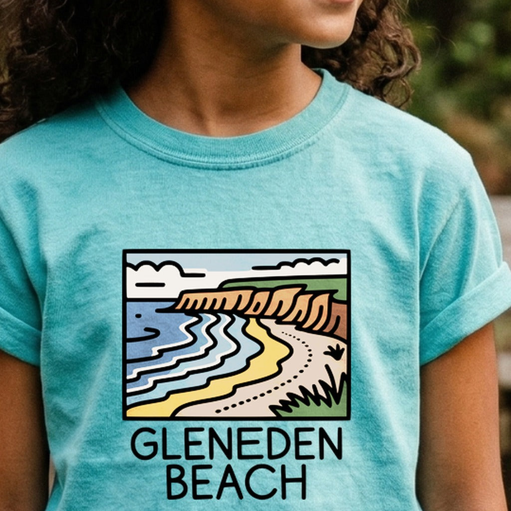 Gleneden Beach Kids Cotton T-Shirt