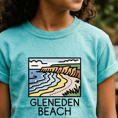 Gleneden Beach Kids Cotton T-Shirt