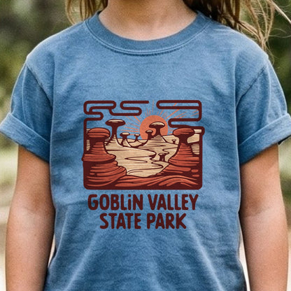Goblin Valley State Park Kids Cotton T-Shirt