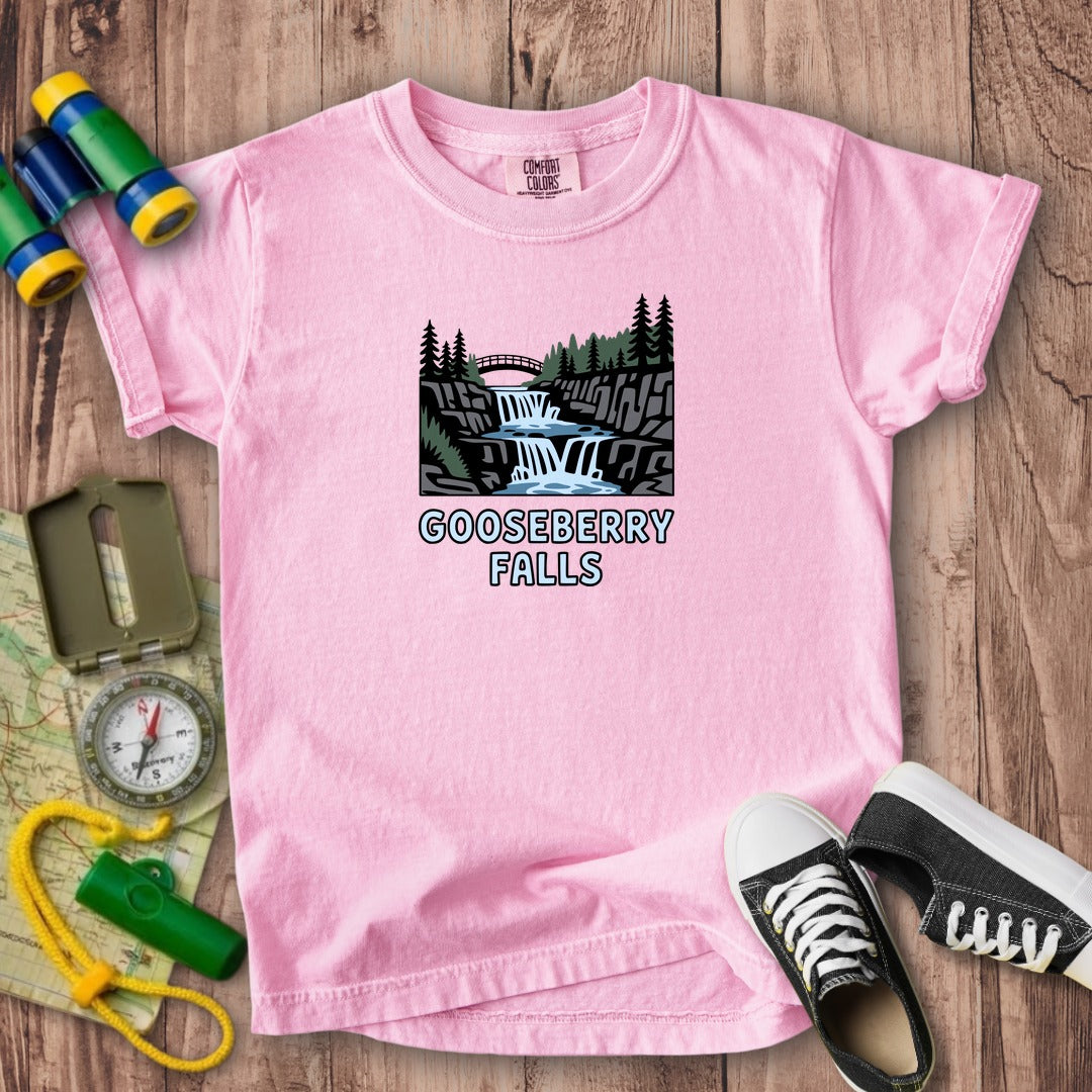 Gooseberry Falls State Park Kids Cotton T-Shirt