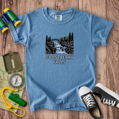 Gooseberry Falls State Park Kids Cotton T-Shirt