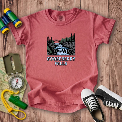 Gooseberry Falls State Park Kids Cotton T-Shirt
