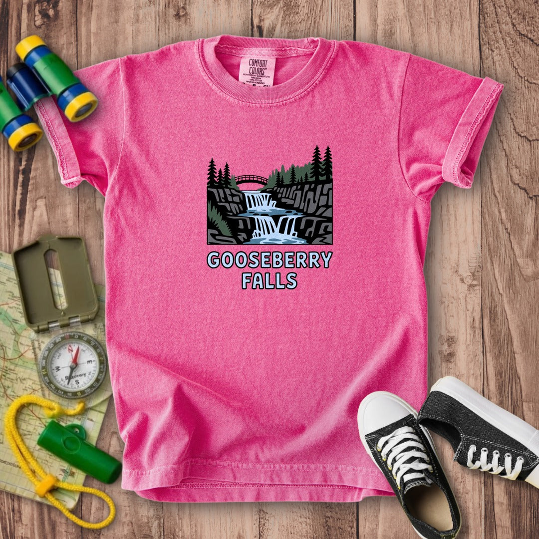 Gooseberry Falls State Park Kids Cotton T-Shirt