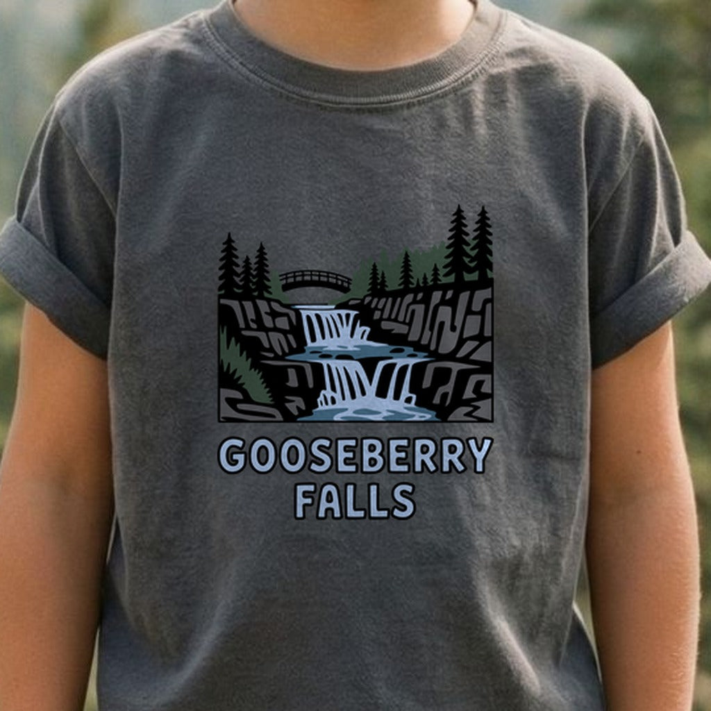 Gooseberry Falls State Park Kids Cotton T-Shirt