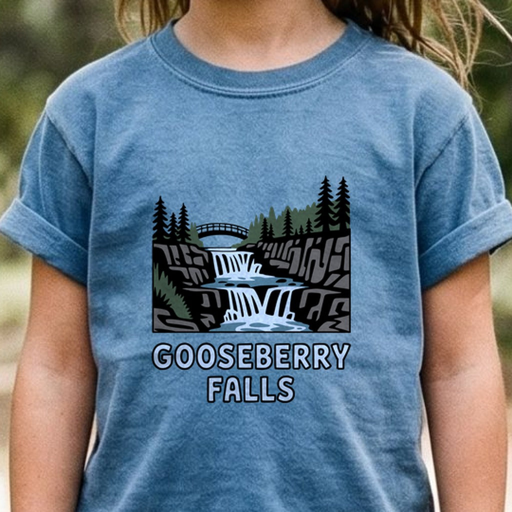 Gooseberry Falls State Park Kids Cotton T-Shirt