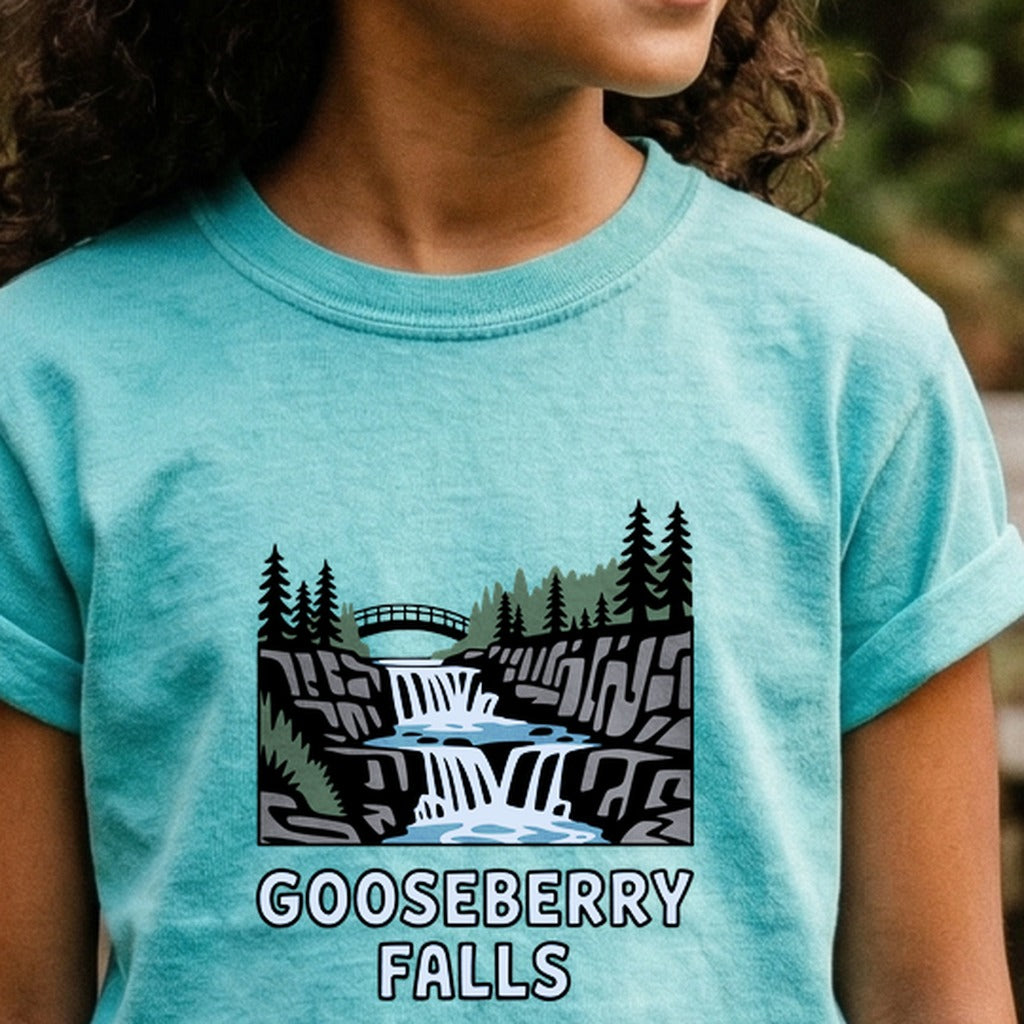 Gooseberry Falls State Park Kids Cotton T-Shirt