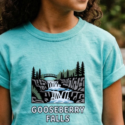Gooseberry Falls State Park Kids Cotton T-Shirt