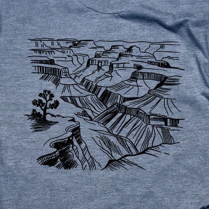 Grand Canyon Line Drawing T-Shirt