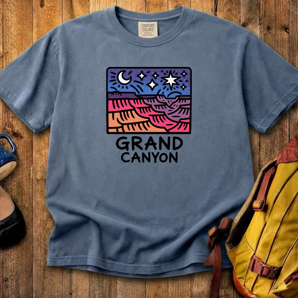 Grand Canyon at Night Cotton T-Shirt