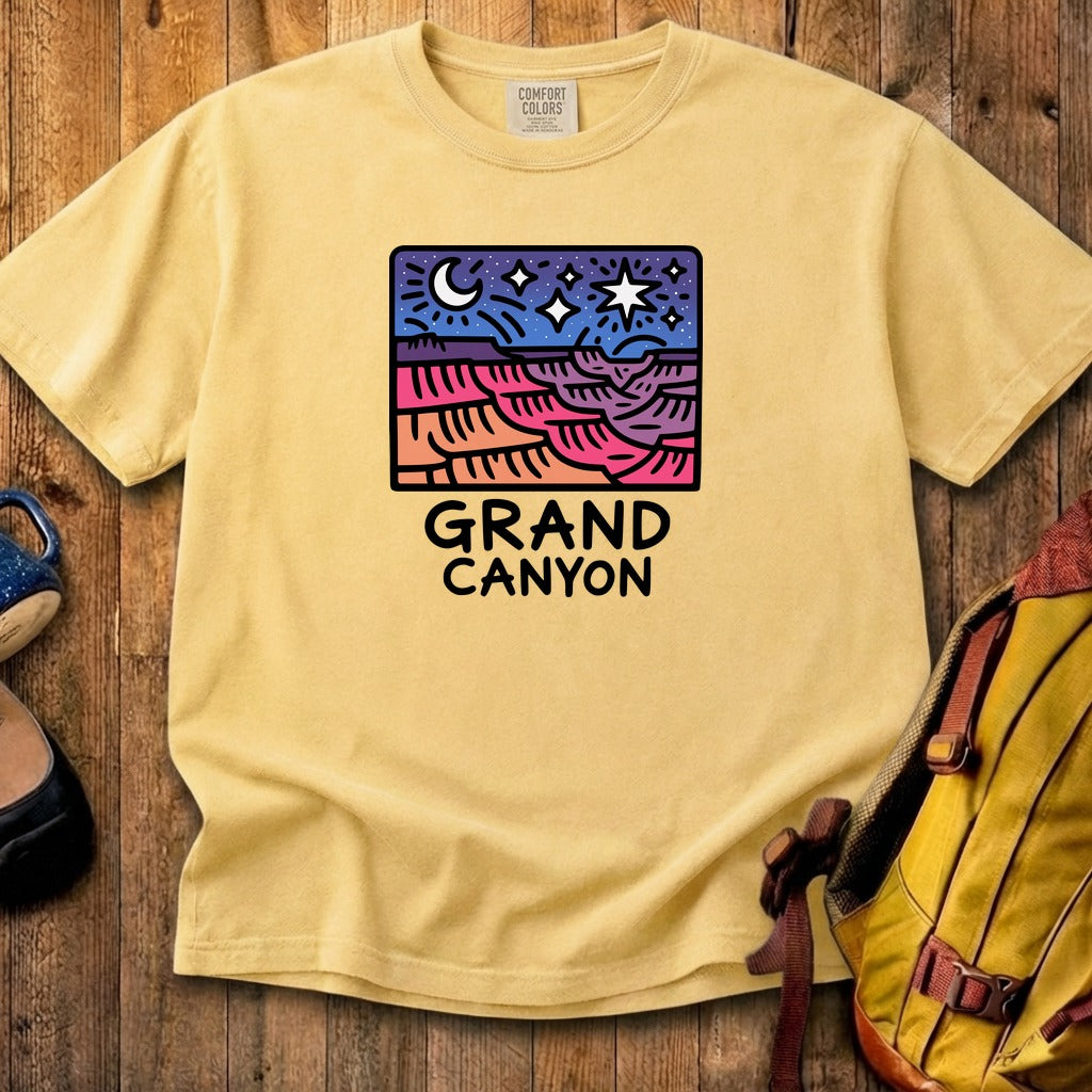 Grand Canyon at Night Cotton T-Shirt