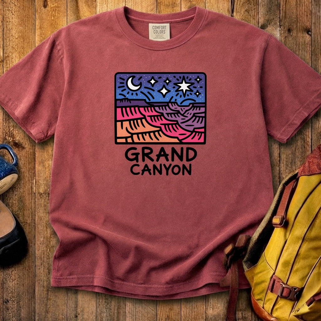 Grand Canyon at Night Cotton T-Shirt