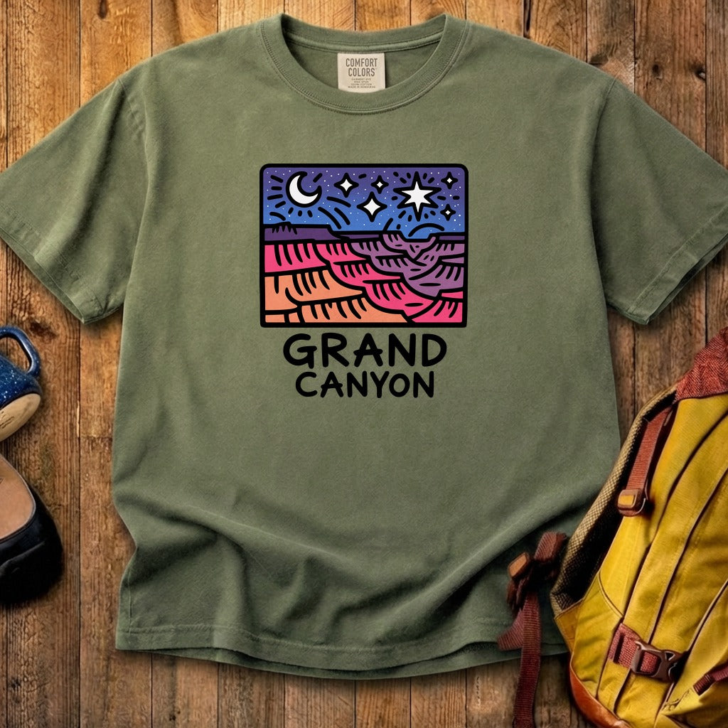 Grand Canyon at Night Cotton T-Shirt