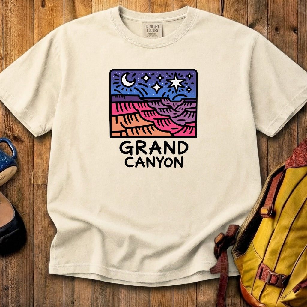 Grand Canyon at Night Cotton T-Shirt