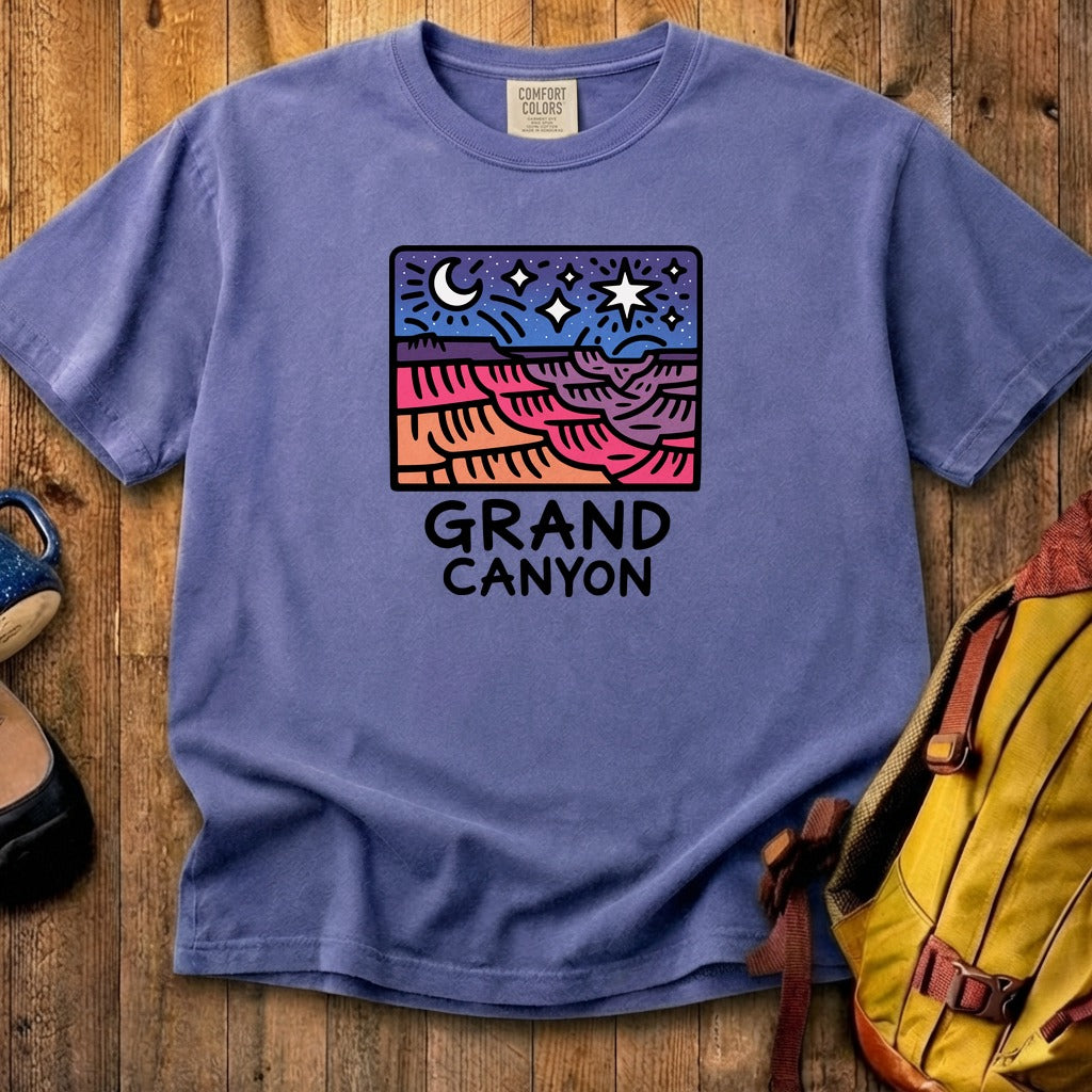 Grand Canyon at Night Cotton T-Shirt