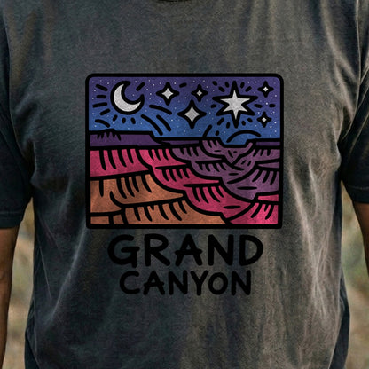 Grand Canyon at Night Cotton T-Shirt