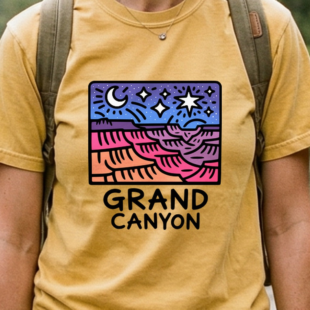 Grand Canyon at Night Cotton T-Shirt