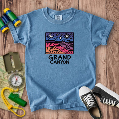Grand Canyon at Night Kids Cotton T-Shirt