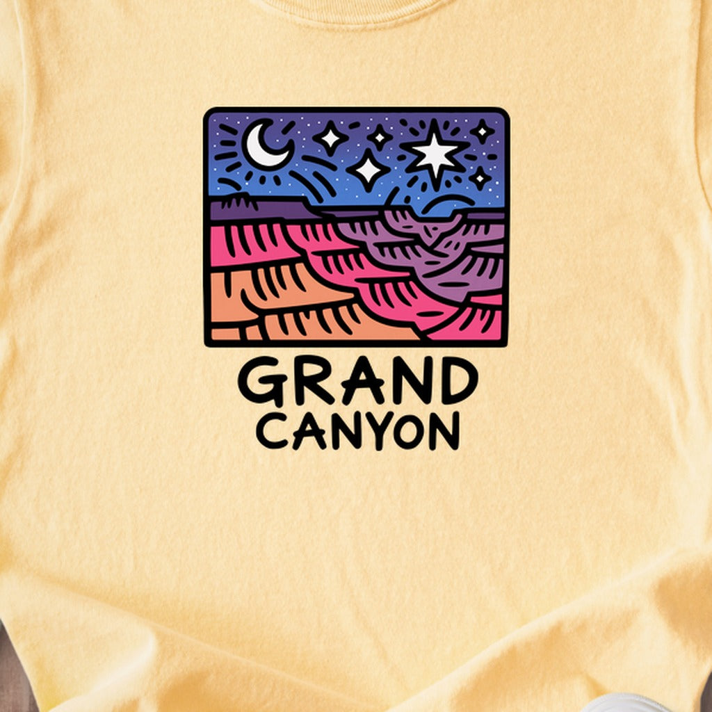 Grand Canyon at Night Kids Cotton T-Shirt