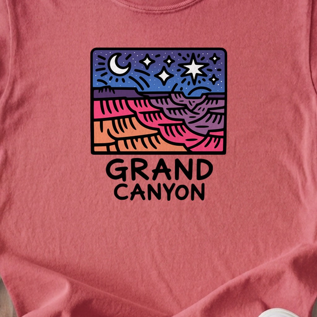 Grand Canyon at Night Kids Cotton T-Shirt