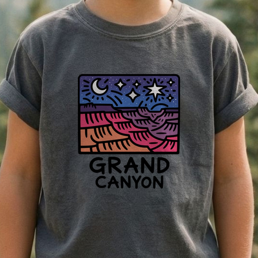 Grand Canyon at Night Kids Cotton T-Shirt