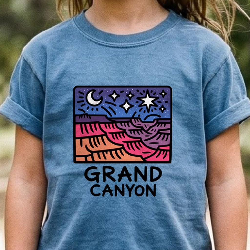 Grand Canyon at Night Kids Cotton T-Shirt