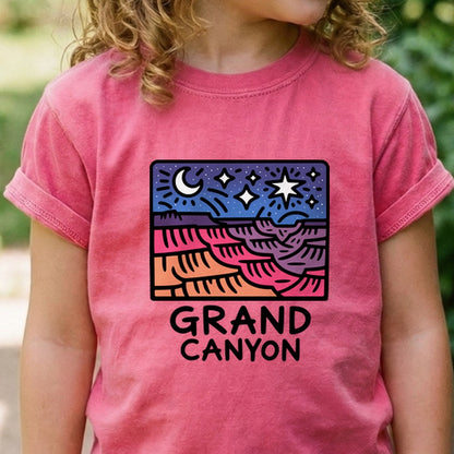 Grand Canyon at Night Kids Cotton T-Shirt