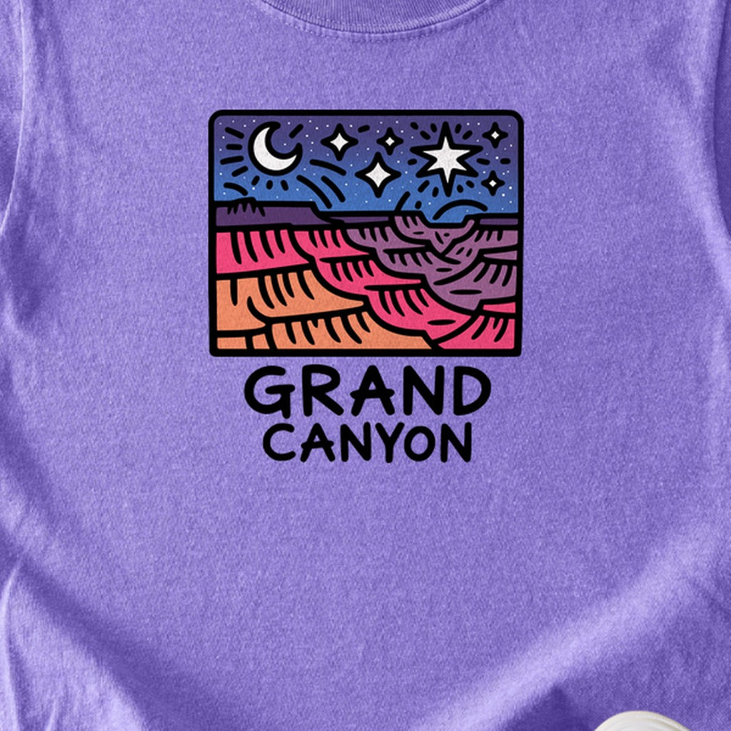 Grand Canyon at Night Kids Cotton T-Shirt