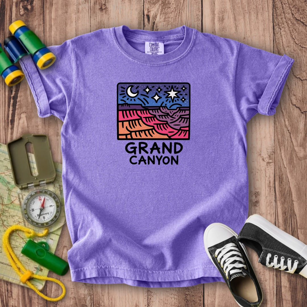 Grand Canyon at Night Kids Cotton T-Shirt