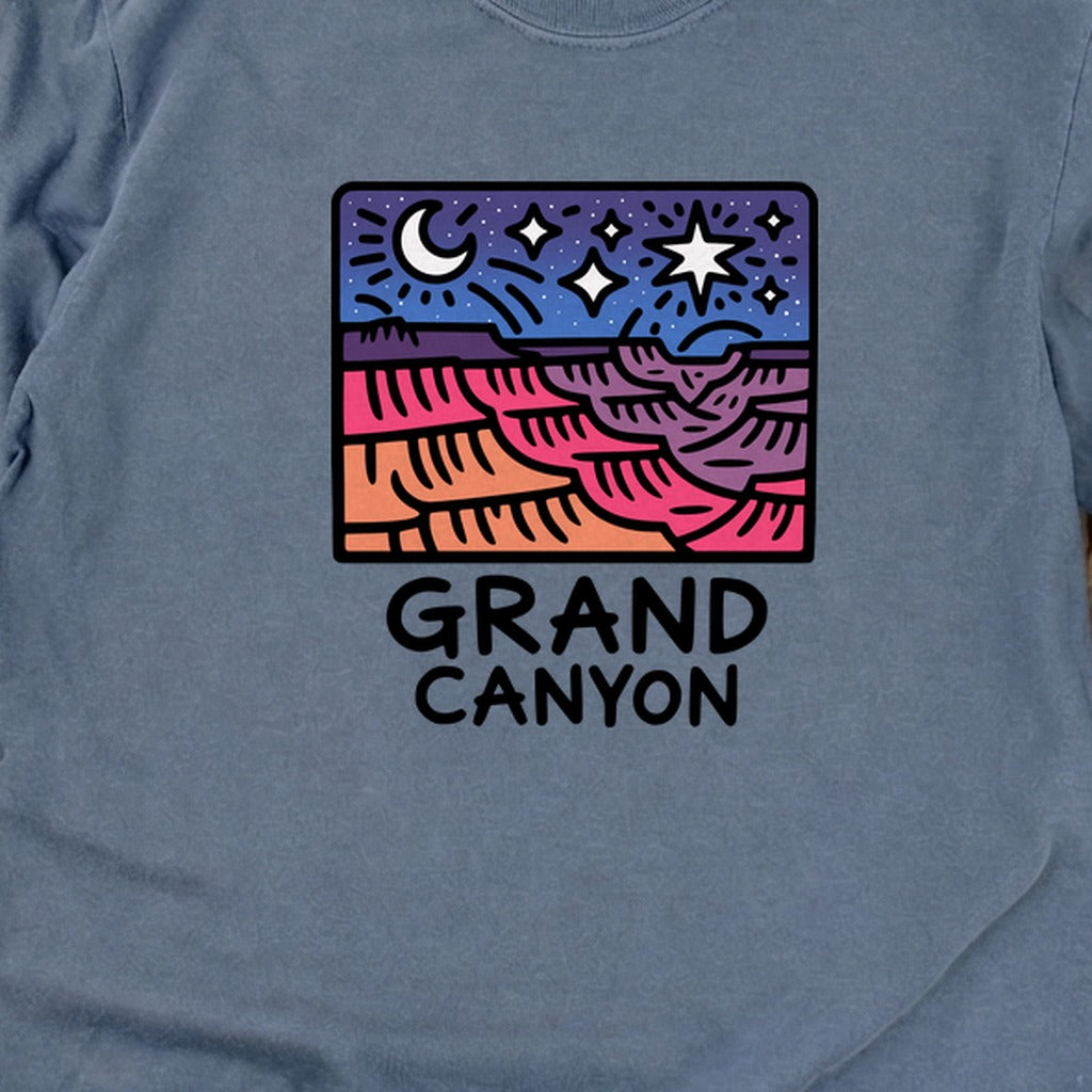 Grand Canyon at Night Cotton Long Sleeve
